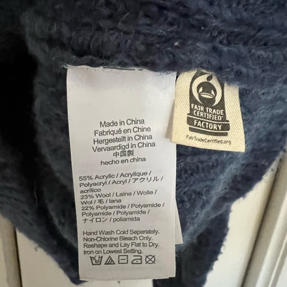 Madewell wool blend oversized sweater, women’s size XS - Picture 5 of 5